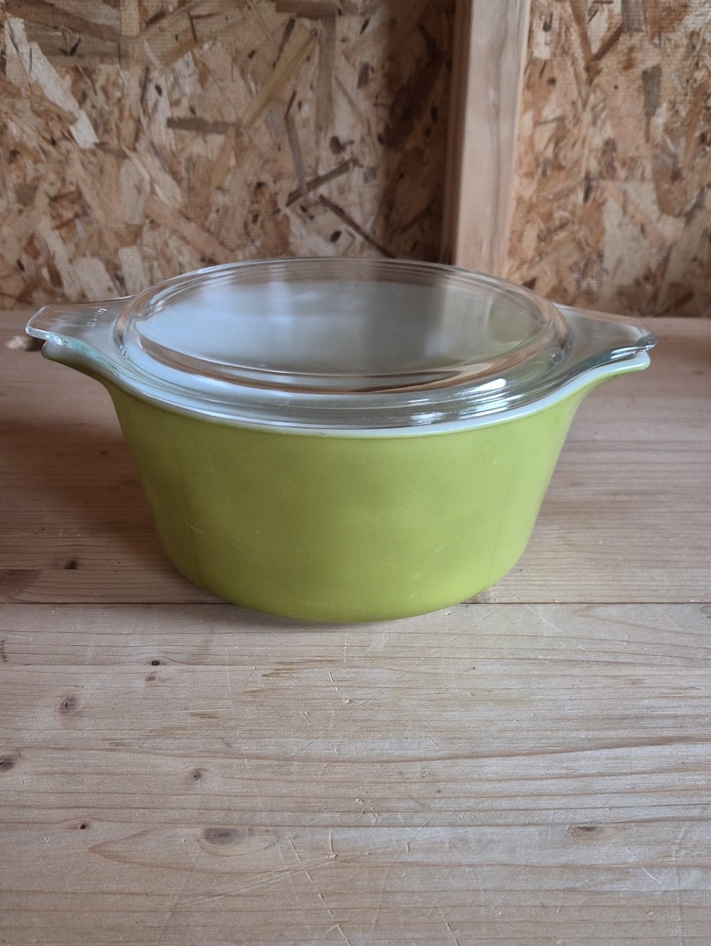 Vintage 70s PYREX 474-B Olive Avocado Green 1 1/2Qt Casserole Dish w/ Glass Lid